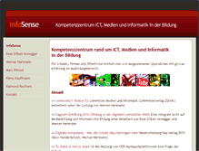 Tablet Screenshot of infosense.ch